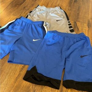 3 pairs of Boys size Large Nike Shorts